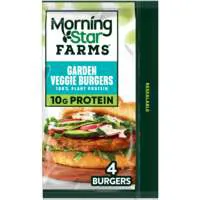 MorningStar Farms Plant-Based Garden Veggie Burgers - 4 ct Frozen