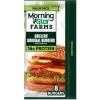 MorningStar Farms Plant-Based Original Grillers Veggie Burgers - 8 ct