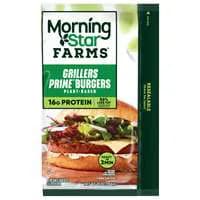 MorningStar Farms Plant-Based Prime Grillers Veggie Burgers - 4 ct Frozen