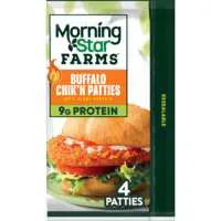 MorningStar Farms Plant-Based Vegan Veggie BuƯalo Chik Patties - 4 ct