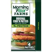 MorningStar Farms Plant-Based Vegan Veggie Original Chik Patties - 4 ct