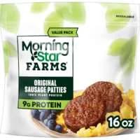 MorningStar Farms Plant Protein Veggie Breakfast Sausage Patties - 12 ct
