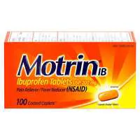 Motrin IB Ibuprofen 200 mg Pain Relief Coated Caplets