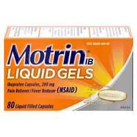 Motrin IB Ibuprofen Pain Relief Liquid Gels