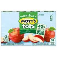 Mott's for Tots Apple Juice Boxes & Purified Water 40% Less Sugar - 8 pk