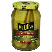 Mt. Olive Sandwich StuƯers Kosher Dill Pickles Flat Sliced