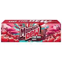 Mtn Dew Code Red Soda - 12 pk