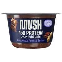 MUSH Gluten & Dairy Free Chocolate Peanut Butter Protein Overnight Oats
