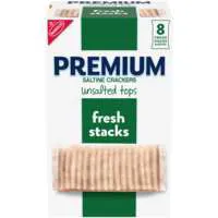 Nabisco Premium Fresh Stacks Unsalted Tops Saltine Crackers - 8 ct