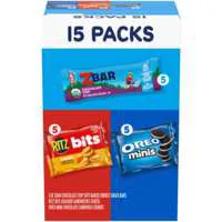 Nabisco Variety Pack (CLIF KID Zbar/Ritz Bits/OREO) - 15 ct