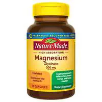 Nature Made High Absorption 200mg Magnesium Glycinate Capsules