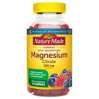 Nature Made Mixed Berry 200mg Magnesium Citrate Gummies