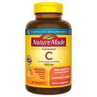 Nature Made Orange Extra Strength 1000mg Vitamin C Chewable Tablets