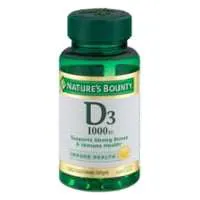 Nature's Bounty 1000IU Vitamin D3 Softgels