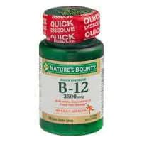 Nature's Bounty 2500mcg B12 Quick Dissolve Tablets