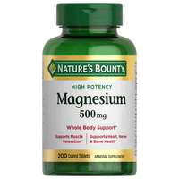 Nature's Bounty 500mg Magnesium Coated Tablets