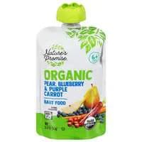 Nature's Promise Organic Baby Food Pear Blueberry & Purple Carrot