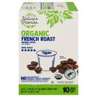 Nature's Promise Organic French Dark Roast Ground CoƯee Single Serve Cups