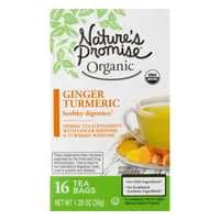 Nature's Promise Organic Ginger Turmeric Digestion Herbal Tea Bags