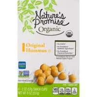 Nature's Promise Organic Original Hummus Snack Single Cups - 4 ct