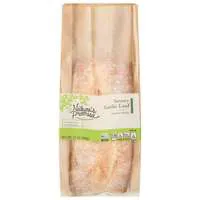 Nature's Promise Savory Garlic Artisan Bread Unsliced Loaf