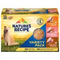 Nature's Recipe Variety Pack Adult Wet Dog Food - 12 ct
