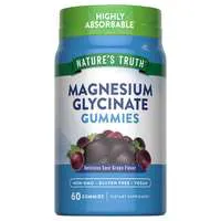 Nature's Truth Grape Flavor 200mg Magnesium Glycinate Gummies