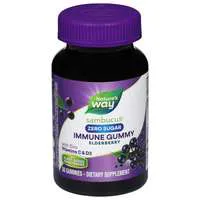 Nature's Way Zero Sugar Sambucus Elderberry Immune Gummies