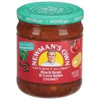 Newman's Own Medium Chunky Black Bean & Corn Salsa