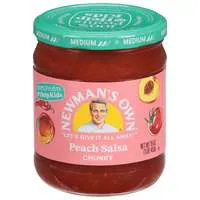 Newman's Own Medium Chunky Peach Salsa