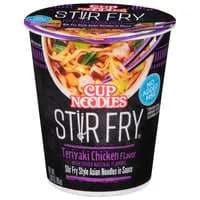 Nissin Cup Noodles Stir Fry Teriyaki Chicken Asian in Sauce