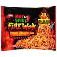 Nissin Fire Wok Hot & Spicy Sichuan Beef Asian Noodles