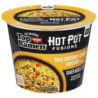 Nissin Top Ramen Hot Pot Fusions Thai Coconut Curry Chicken Noodle Soup