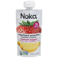 Noka Organic Strawberry Banana Superfood Smoothie + Immunity Boost