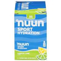 NUUN Lemon Lime Flavored Sport Hydration Tablets - 10 ct ea - 8 pk