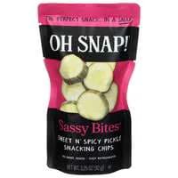 OH SNAP! Sassy Bites Sweet Pickle Bites Snack Pouch Refrigerated