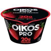 Oikos PRO 20g Protein Strawberry Cultured Ultra-Filtered Milk Yogurt Cup