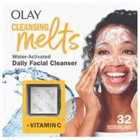 Olay Cleansing Melts + Vitamin C Face Cleanser Water-Activated Face Wash