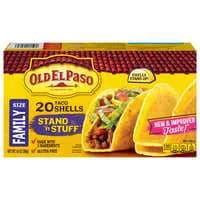 Old El Paso Stand 'N StuƯ Gluten Free Taco Shells Family Size - 20 ct