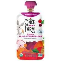 Once Upon a Farm OhMyMega Veggie! Organic Fruit & Veggie Blend Pouch