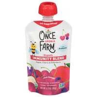 Once Upon a Farm Organic Immunity Blend Apple Cherry & Elderberry Pouch