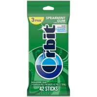 Orbit Sugar Free Gum Spearmint - 3 pk