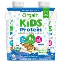 Orgain Kids Organic Vanilla Protein Nutritional Shakes - 4 pk