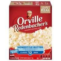 Orville Redenbacher's Homestyle Butter Flavored Microwave Popcorn - 12 c