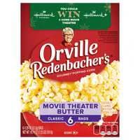 Orville Redenbacher's Movie Theater Butter Classic Microwave Popcorn 6 ct