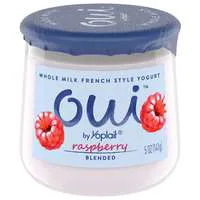 Oui by Yoplait Whole Milk Blended Raspberry French Style Yogurt