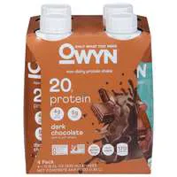 OWYN Plant-Based Dark Chocolate 20g Non-Dairy Protein Drink - 4 pk