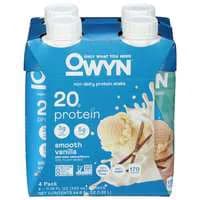 OWYN Plant-Based Smooth Vanilla 20g Non-Dairy Protein Drink - 4 pk