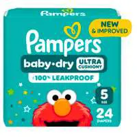 Pampers Baby Dry Size 5 Baby Diapers 27+ lb