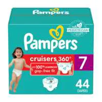 Pampers Cruisers 360 Size 7 Baby Diapers 41+ lb